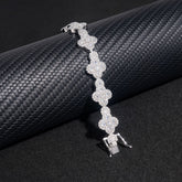 GL Iced Out Cross S925 Silver 5A+ Diamond Tennis Chain